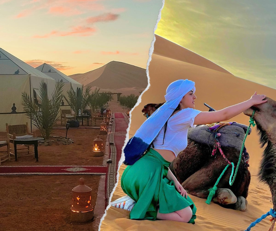 EXCURSIÓN A CAMELLO EN MERZOUGA DESIERTO​